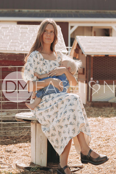 Teresa NURSING Blue Harvest - DM Exclusive - Maternity Friendly- Nursing Friendly