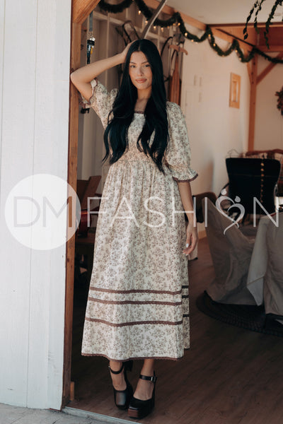 Oakleigh Brown Floral - DM Exclusive - Maternity Friendly
