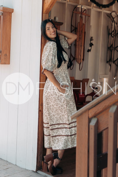 Oakleigh Brown Floral - DM Exclusive - Maternity Friendly
