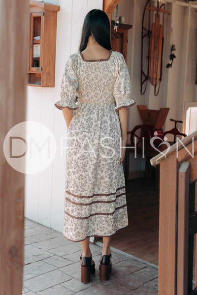 Oakleigh Brown Floral - DM Exclusive - Maternity Friendly