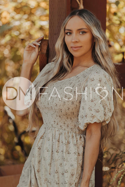 Annabelle Olive Orchard Dress - DM Exclusive -Maternity Friendly