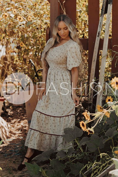Annabelle Olive Orchard Dress - DM Exclusive -Maternity Friendly