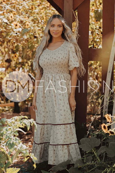 Annabelle Olive Orchard Dress - DM Exclusive -Maternity Friendly