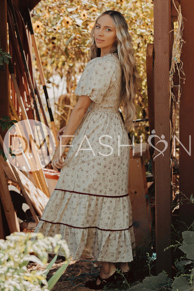 Annabelle Olive Orchard Dress - DM Exclusive -Maternity Friendly