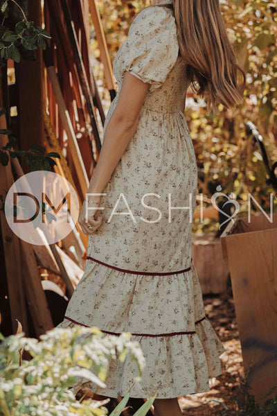 Annabelle Olive Orchard Dress - DM Exclusive -Maternity Friendly