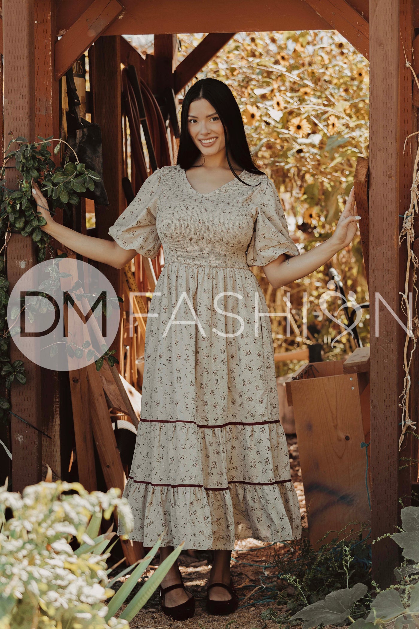 Annabelle Olive Orchard Dress - DM Exclusive -Maternity Friendly