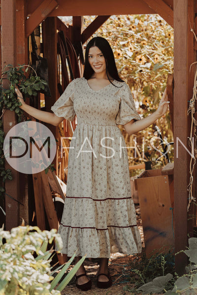 Annabelle Olive Orchard Dress - DM Exclusive -Maternity Friendly