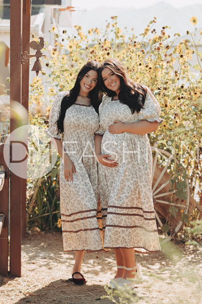 Oakleigh Brown Floral - DM Exclusive - Maternity Friendly