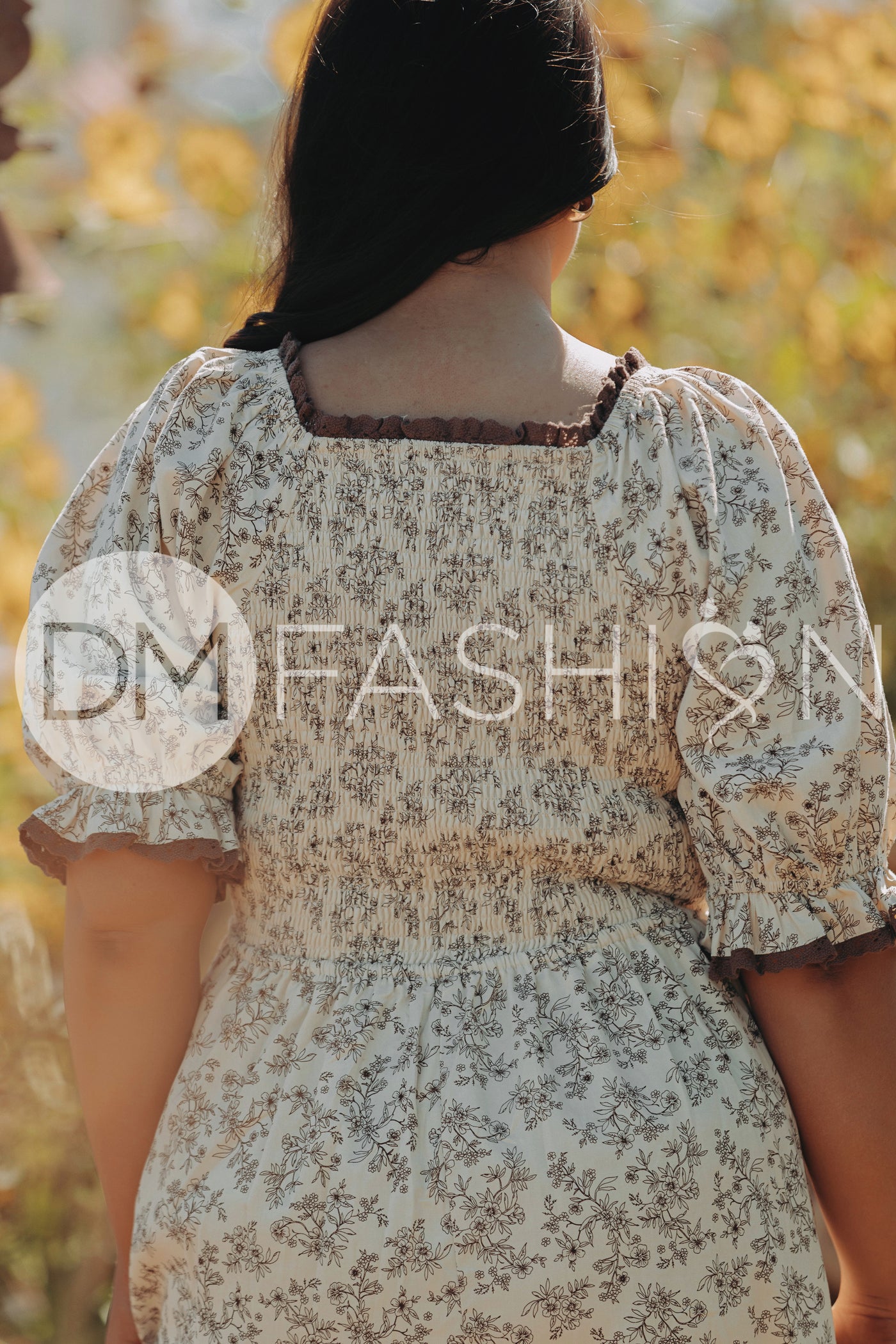 Oakleigh Brown Floral - DM Exclusive - Maternity Friendly