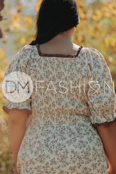 Oakleigh Brown Floral - DM Exclusive - Maternity Friendly