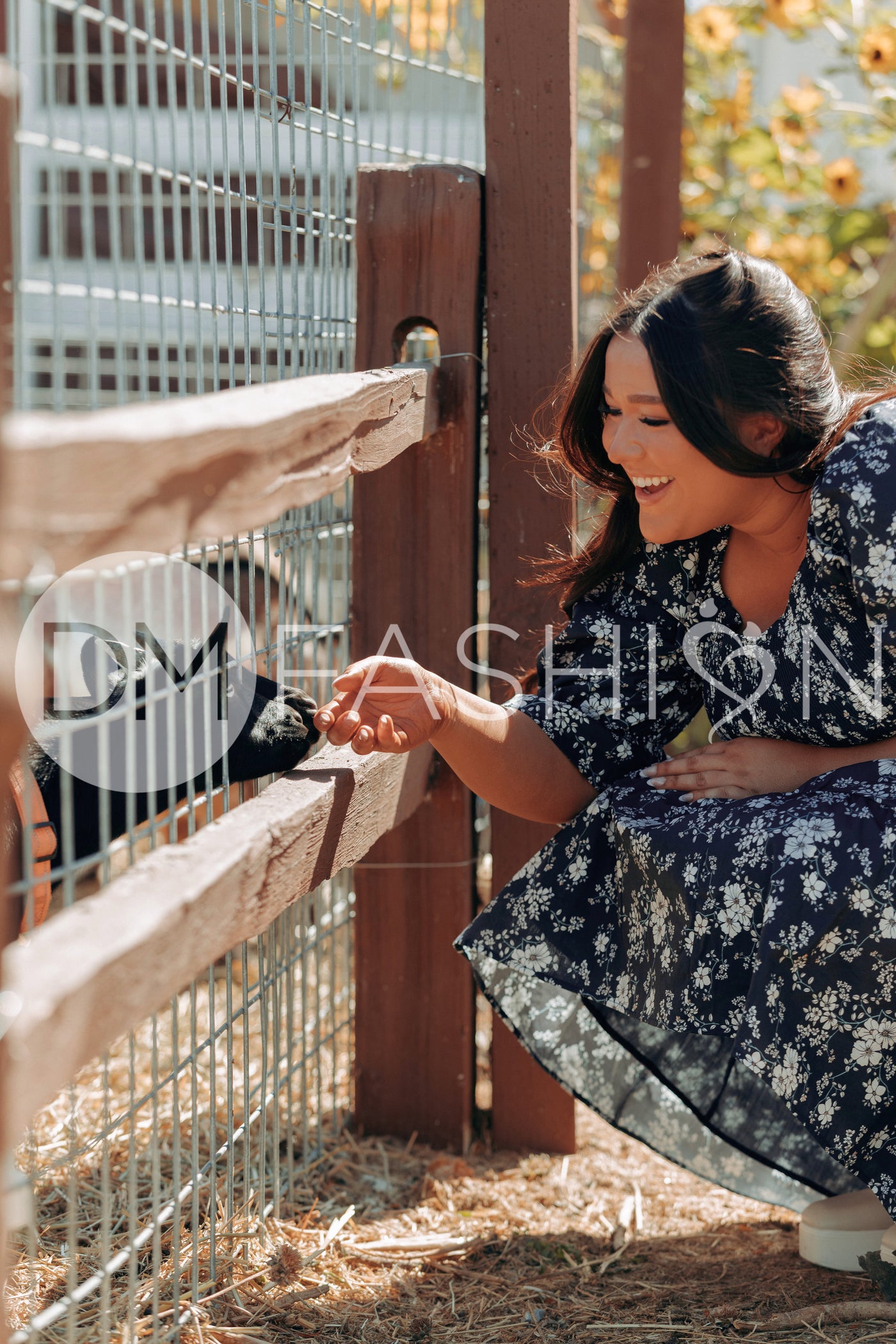 Clara Navy Meadow Dress - DM Exclusive - Maternity Friendly - Nursing Friendly