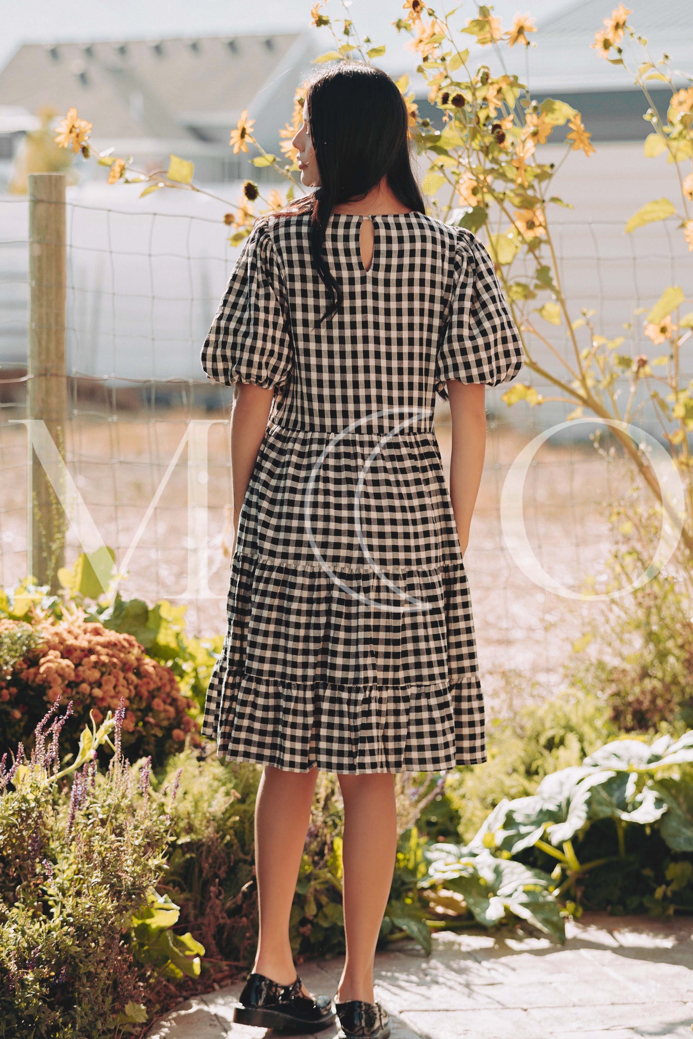 Hannah Jean Black Gingham Dress - MCO