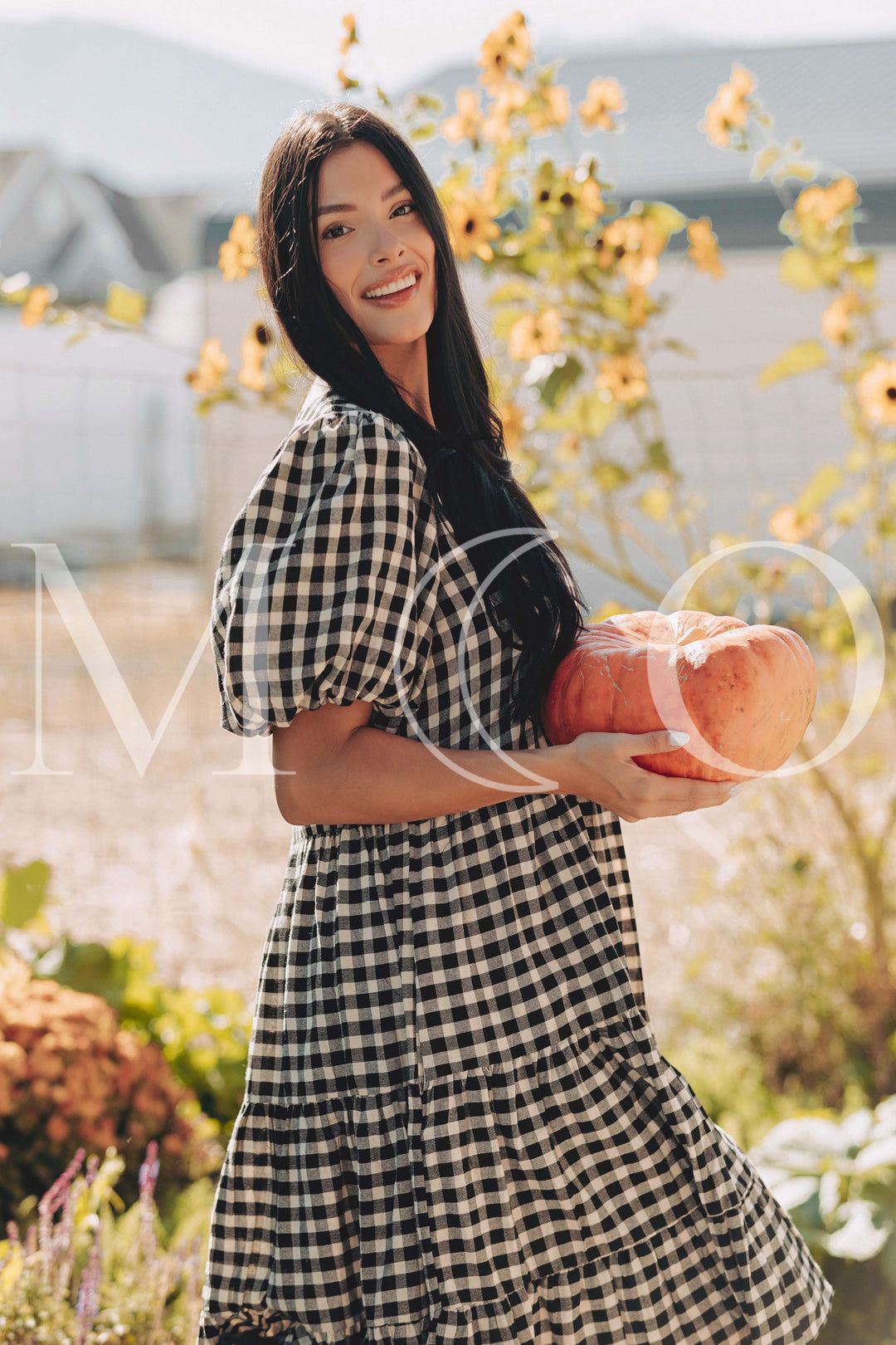 Hannah Jean Black Gingham Dress - MCO - Restocked
