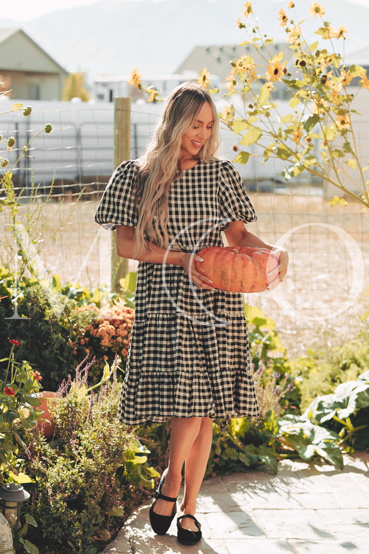 Hannah Jean Black Gingham Dress - MCO - Restocked - LOW STOCK – DM