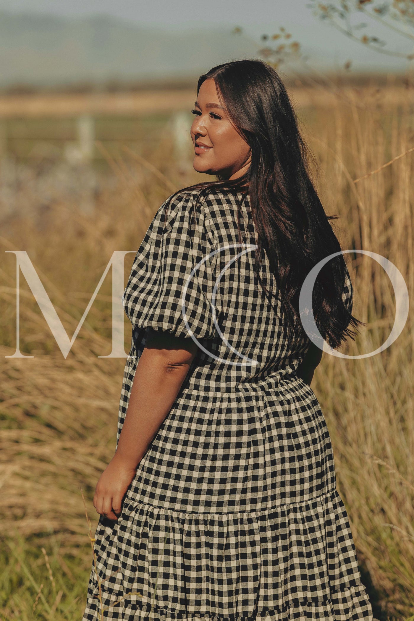 Hannah Jean Black Gingham Dress - MCO
