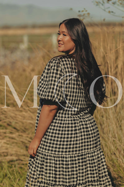 Hannah Jean Black Gingham Dress - MCO