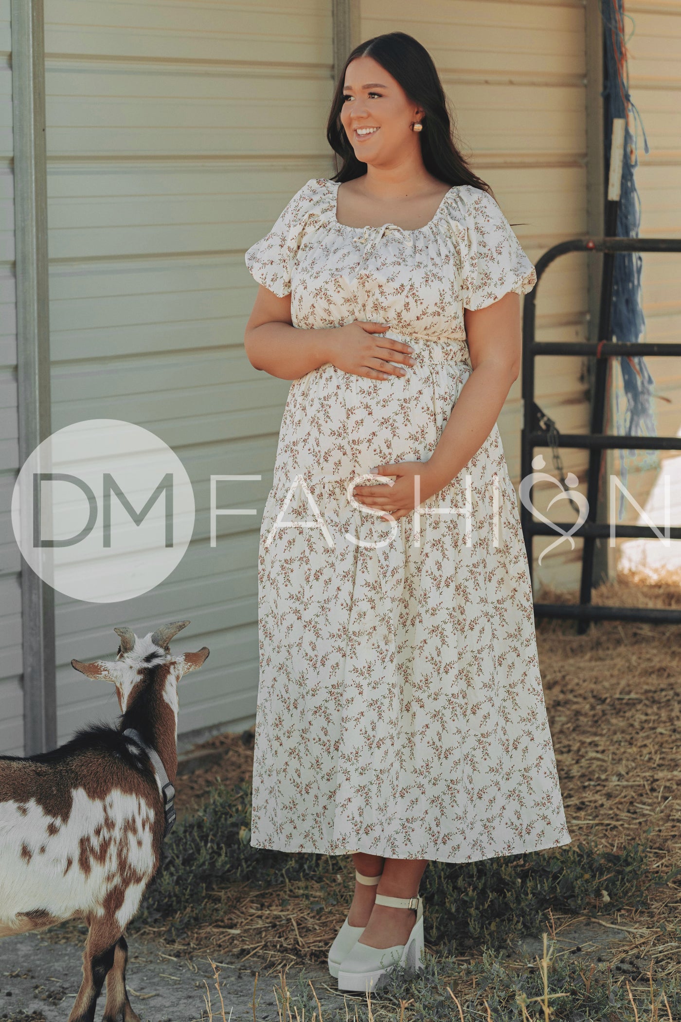 Clementine Bordeaux Arbor Floral Dress - DM Exclusive - Maternity Friendly - Nursing Friendly