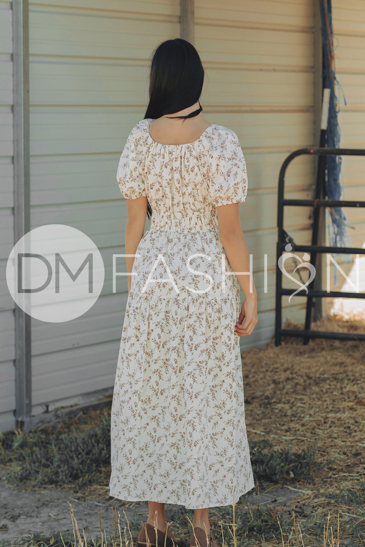 Clementine Bordeaux Arbor Floral Dress - DM Exclusive - Maternity Friendly - Nursing Friendly