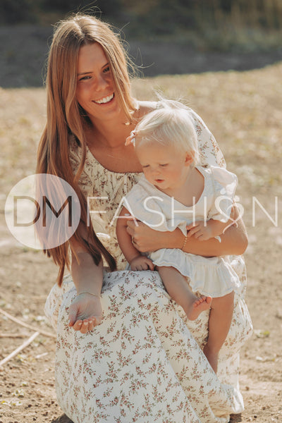 Clementine Bordeaux Arbor Floral Dress - DM Exclusive - Maternity Friendly - Nursing Friendly