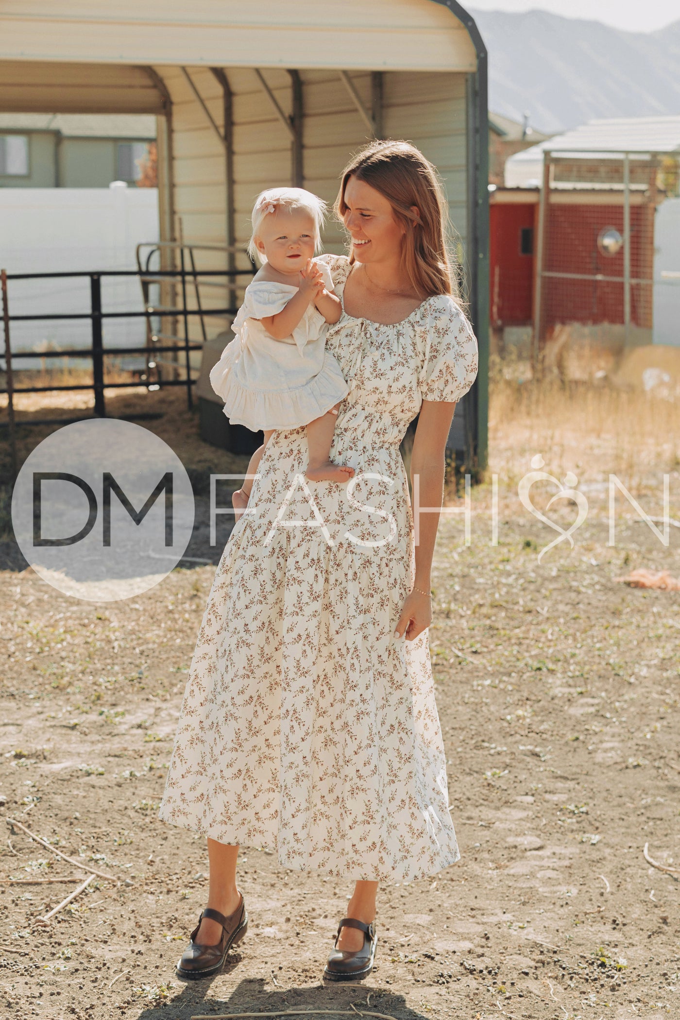 Clementine Bordeaux Arbor Floral Dress - DM Exclusive - Maternity Friendly - Nursing Friendly