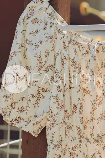Clementine Bordeaux Arbor Floral Dress - DM Exclusive - Maternity Friendly - Nursing Friendly