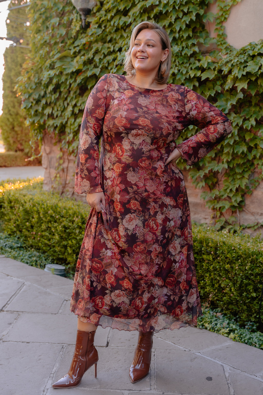 fall floral dress Phoebe Fall Floral - DM Exclusive