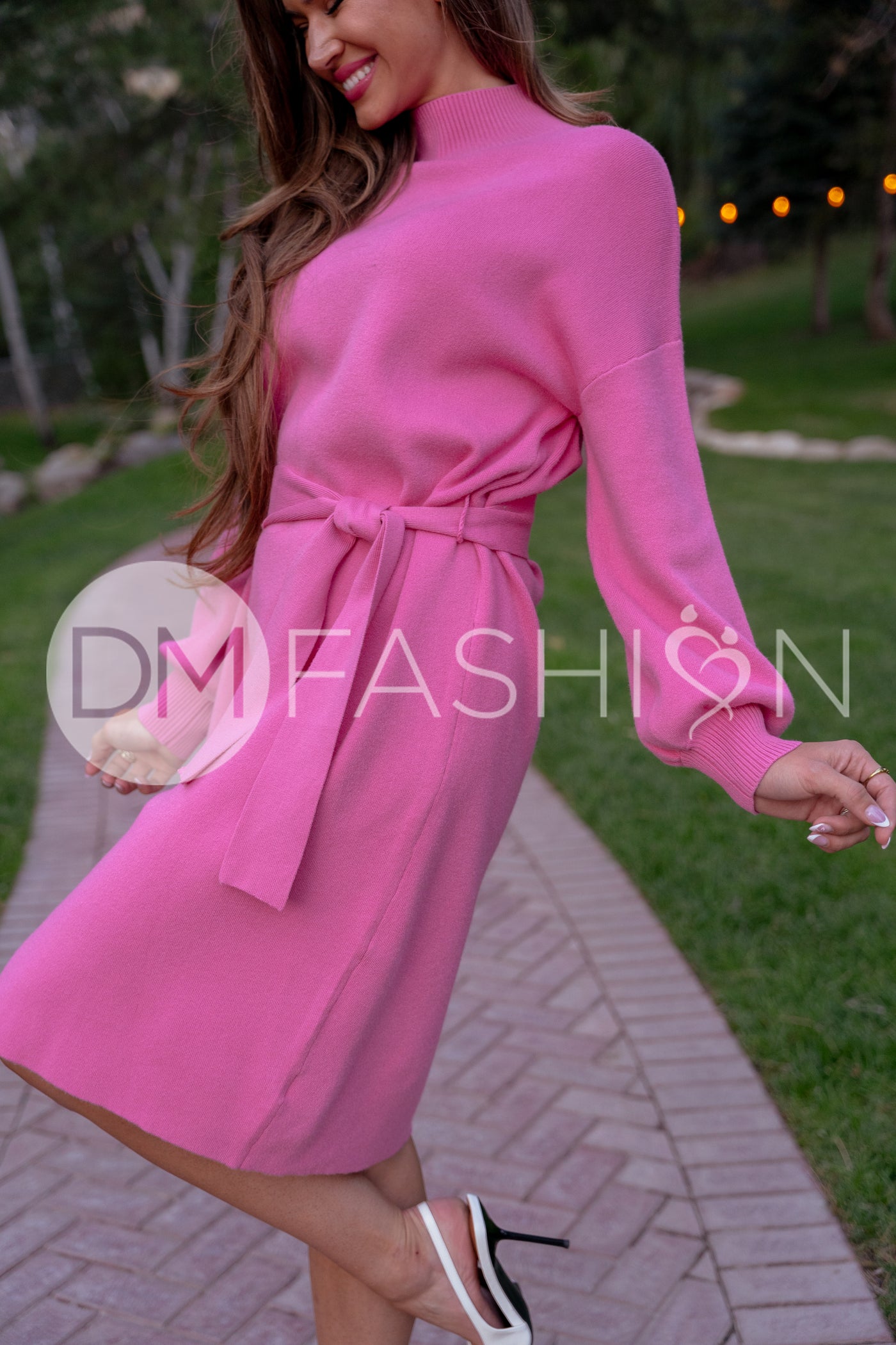 Alesha Barbie Pink Sweater Dress - DM Exclusive - Maternity Friendly - Restocked