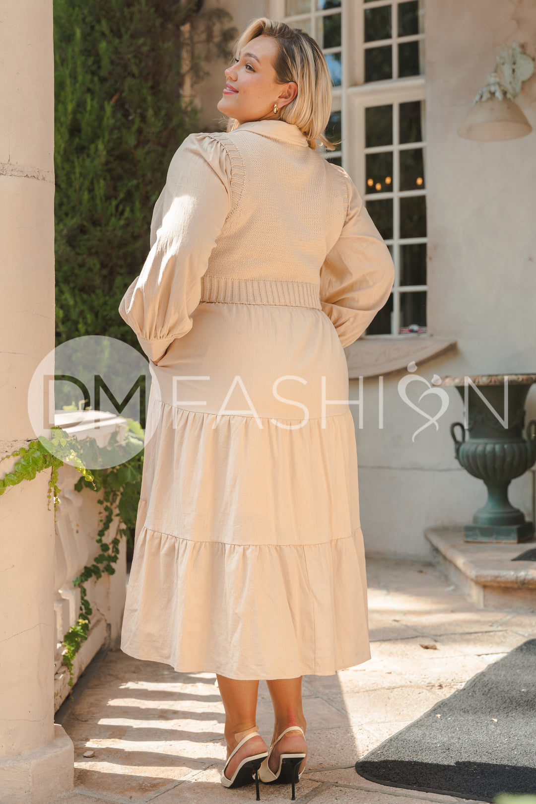 Angelica Almond Sweater Dress - DM Exclusive - Restocked – DM Fashion