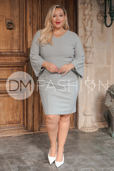 Grace Misty Blue Sheath Dress - DM Exclusive