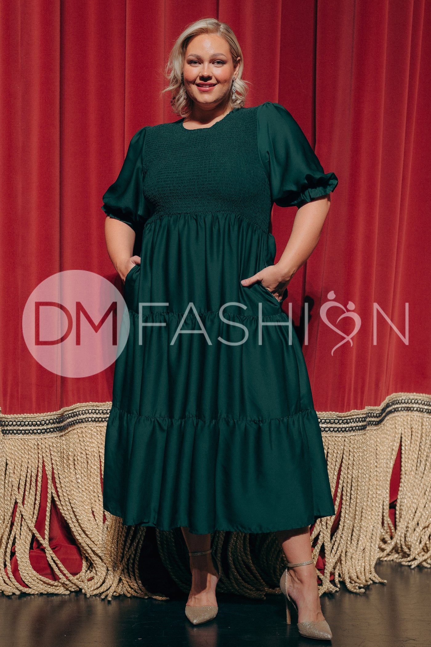 Calliope Emerald Dress - DM Exclusive - Maternity Friendly - Pre Order