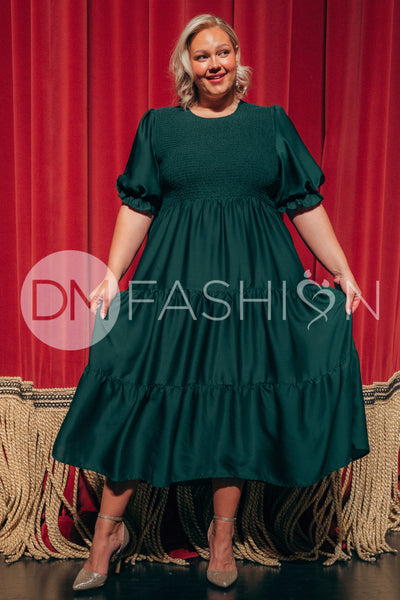 Calliope Emerald Dress - DM Exclusive - Maternity Friendly - Pre Order