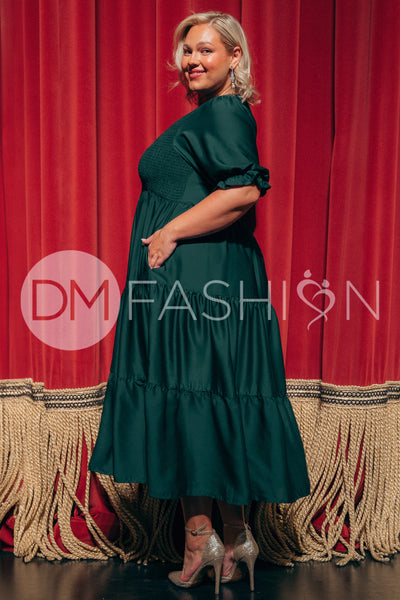 Calliope Emerald Dress - DM Exclusive - Maternity Friendly - Pre Order