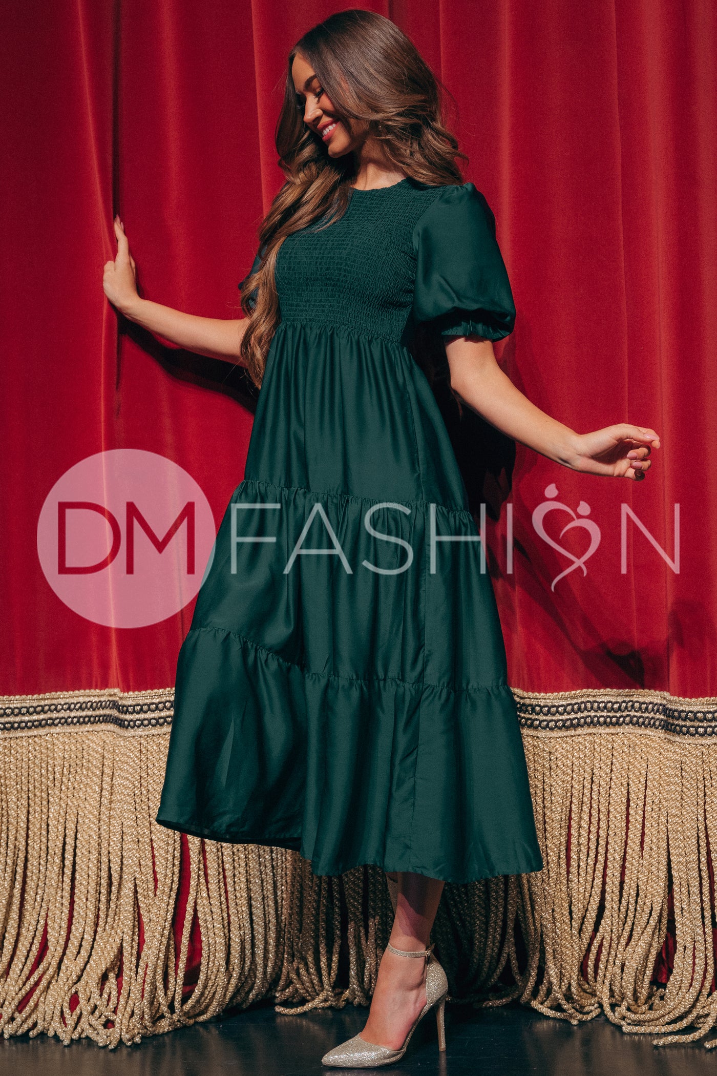 Calliope Emerald Dress - DM Exclusive - Maternity Friendly - Pre Order