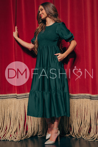 Calliope Emerald Dress - DM Exclusive - Maternity Friendly - Pre Order