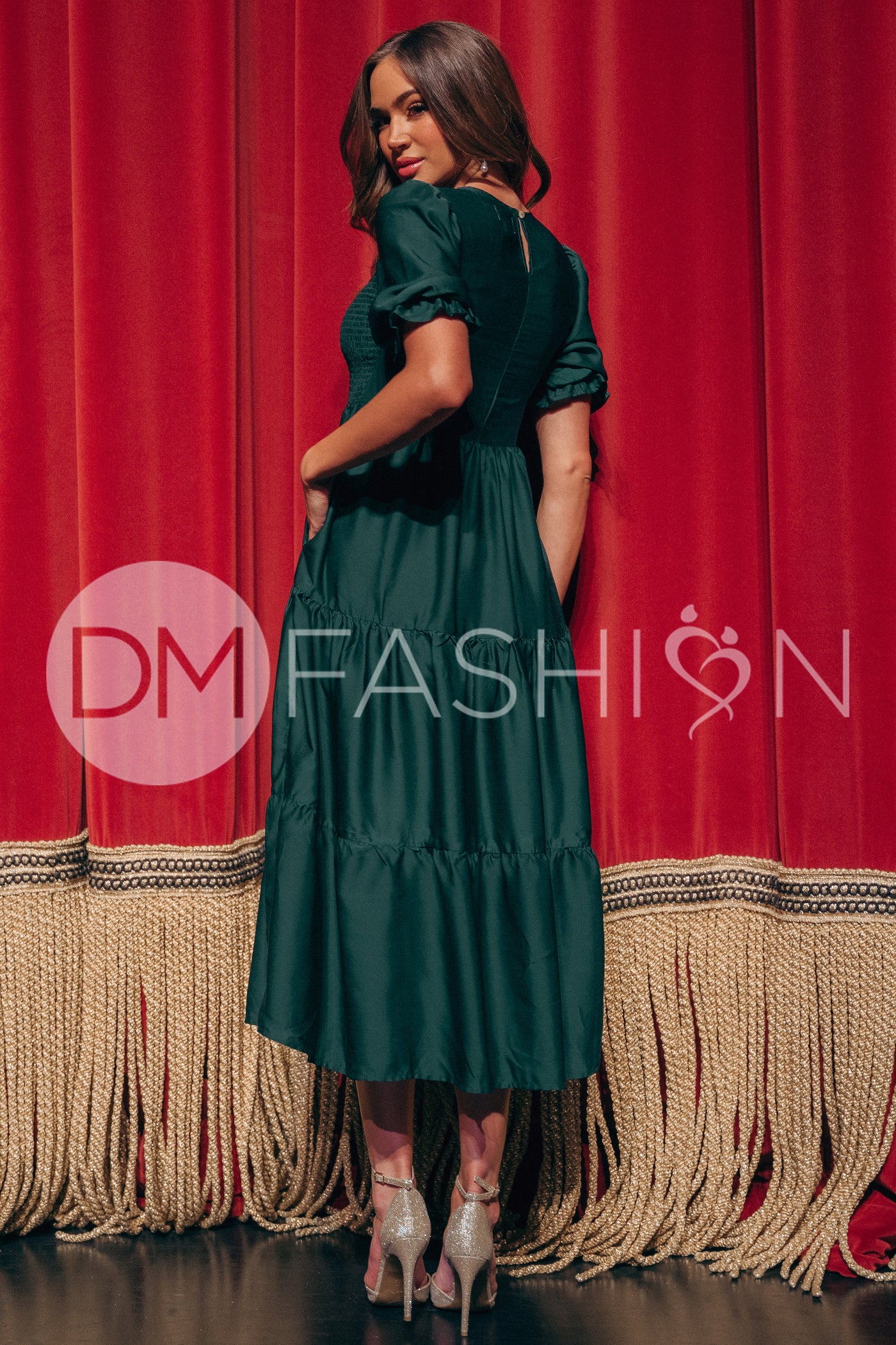 Calliope Emerald Dress - DM Exclusive - Maternity Friendly - Pre Order