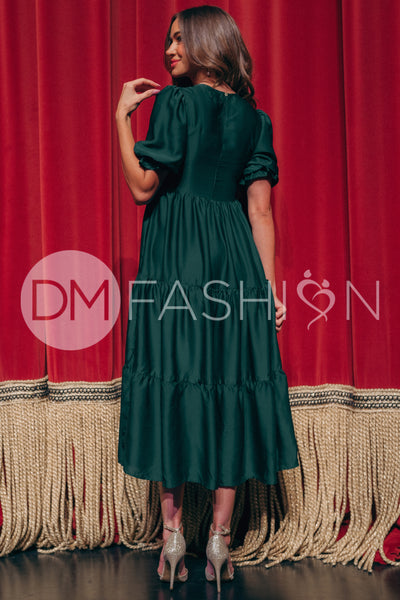 Calliope Emerald Dress - DM Exclusive - Maternity Friendly - Pre Order