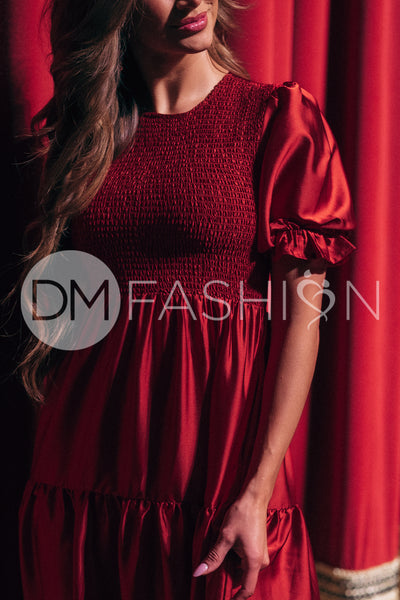 Calliope Burgundy Dress - DM Exclusive - Maternity Friendly - Pre Order