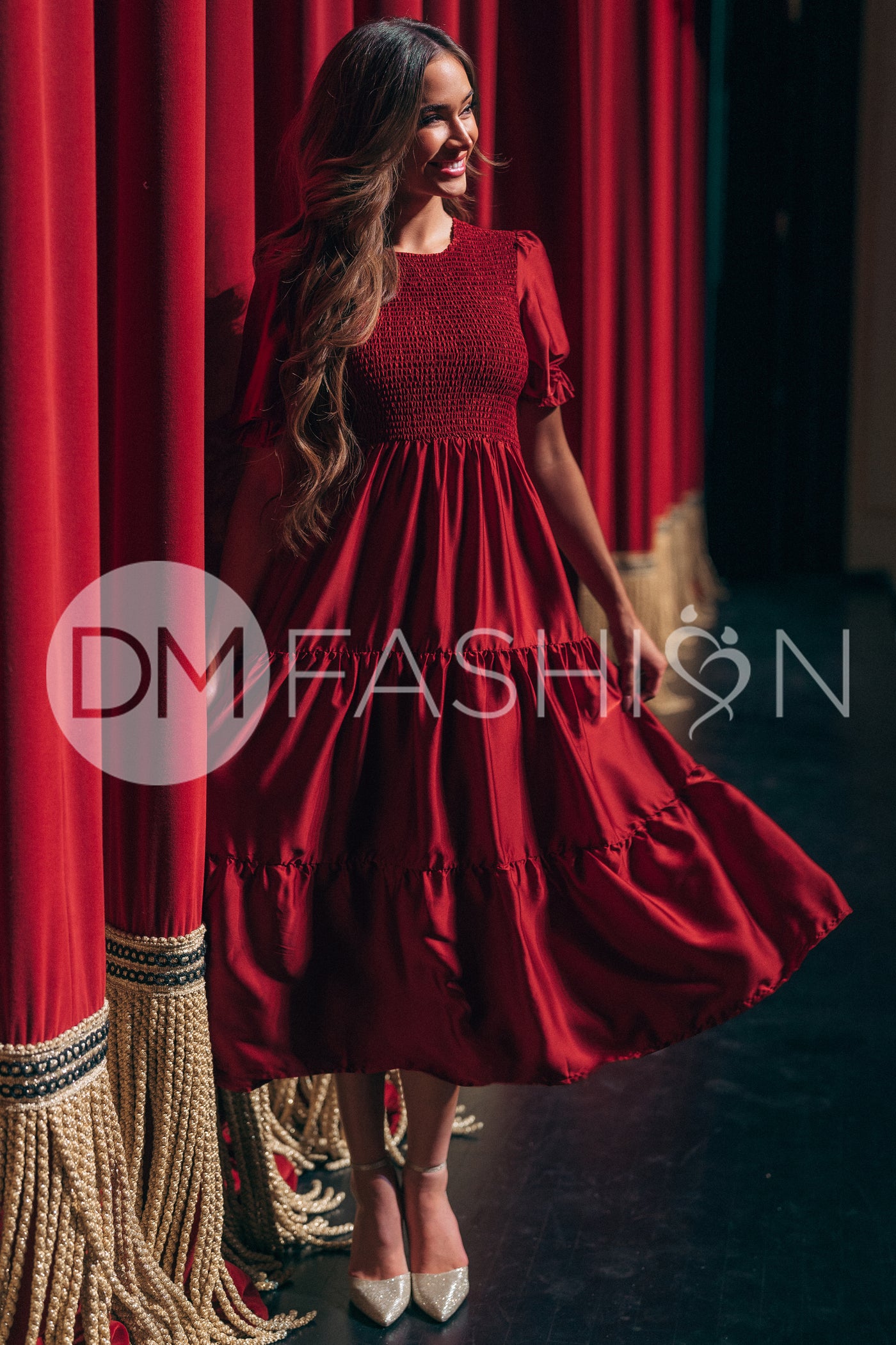 Calliope Burgundy Dress - DM Exclusive - Maternity Friendly - Pre Order