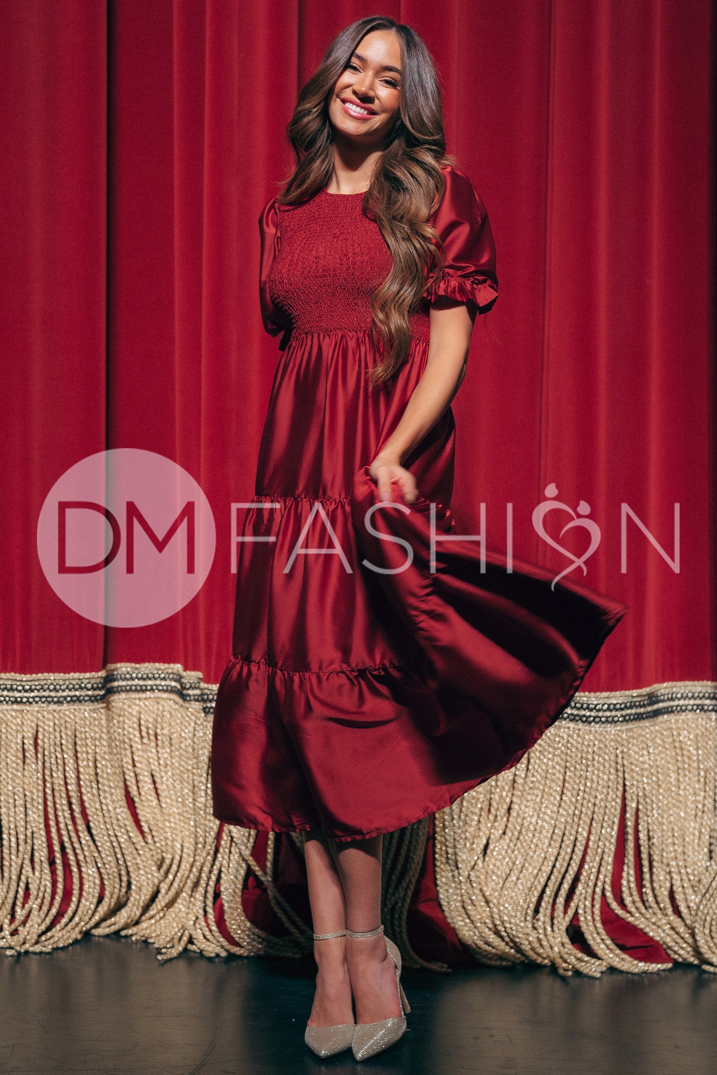 Calliope Burgundy Dress - DM Exclusive - Maternity Friendly - Pre Order