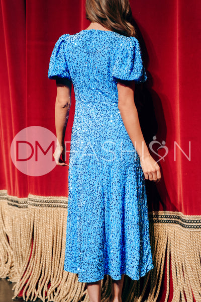 Kate French Blue Dress - DM Exclusive - Maternity Friendly