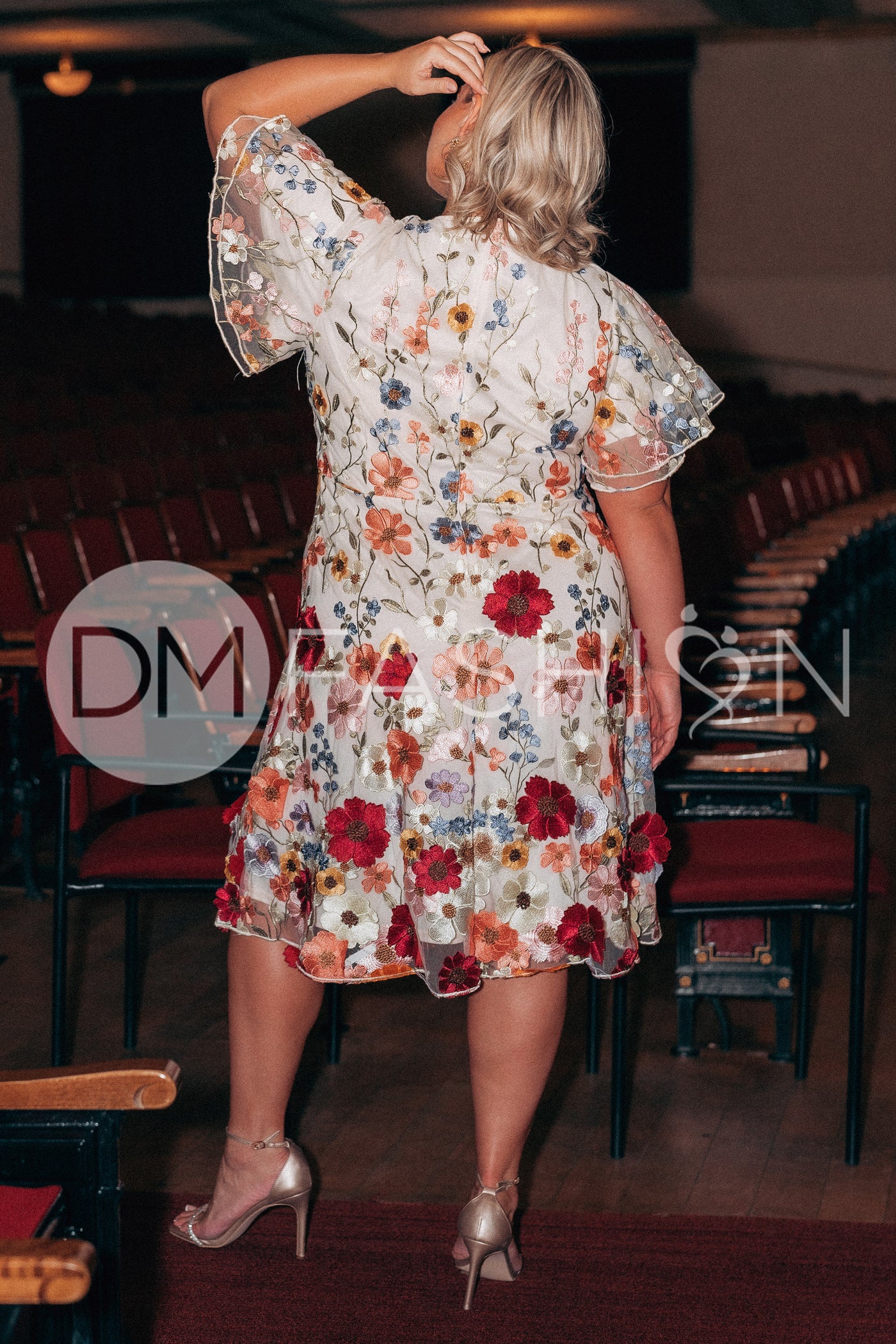 Lillian Duchess Ivory Floral Dress - DM Exclusive