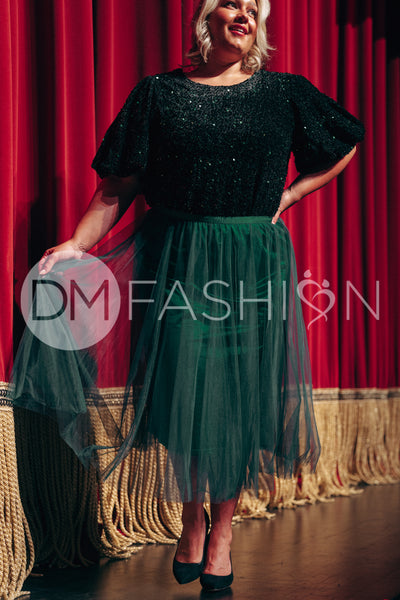 Queen For A Day Emerald Skirt - DM Exclusive