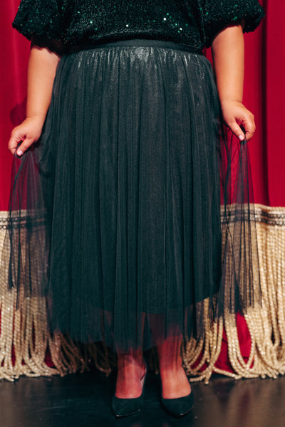 Queen For A Day Black Tulle Skirt - DM Exclusive