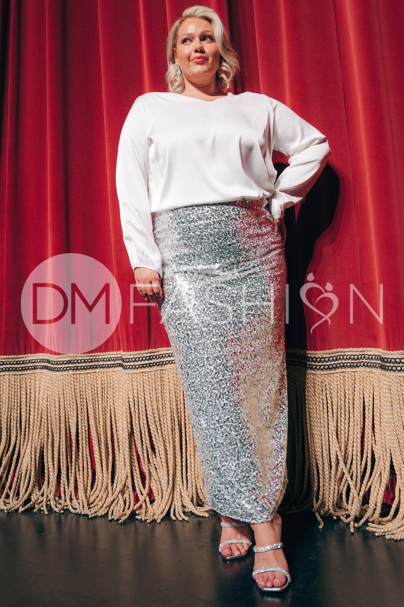 Nightingale Silver Skirt - DM Exclusive - Maternity Friendly - Pre Order