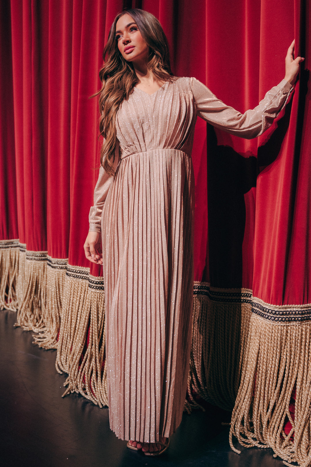 Tiana Rose Gold Gown - DM Exclusive - FINAL SALE Tiana Rose Gold Gown - DM Exclusive - FINAL SALE