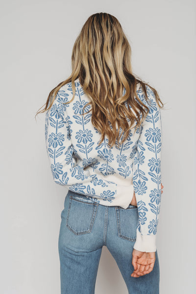 Billie Blue Flower Sweater