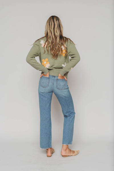 Floral Dreams Sage Sweater