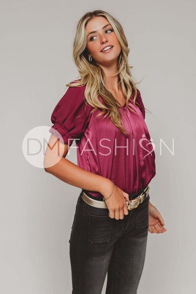 Hey Darling Mulberry Top - DM Exclusive