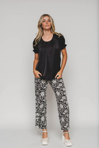Bronx Black Floral Jeans