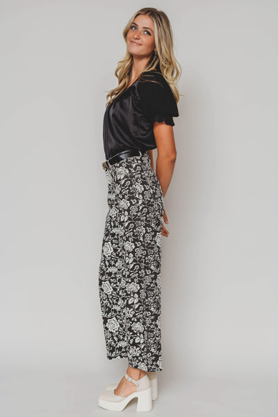 Bronx Black Floral Jeans